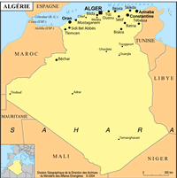 algérie petite carte
