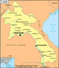 Petite carte du Laos